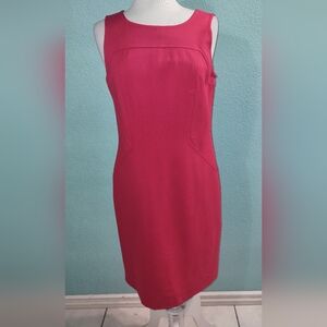 Brooks Brothers NWT Sz 8 Stretch Pink Sleeveless Sheath Dress